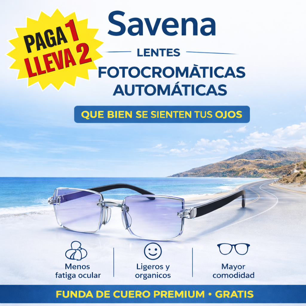 Gafas multifocales SAVENA + Funda de cuero GRATIS | OFERTA 2X1